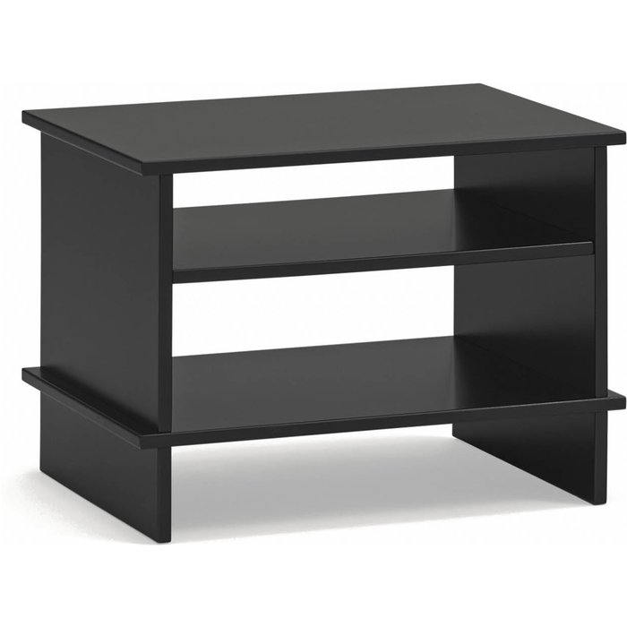 Mesita auxiliar inari 2 estantes negro