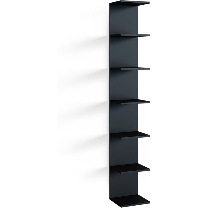 Vicco estante de pared paolo, negro, 30 x 190 cm