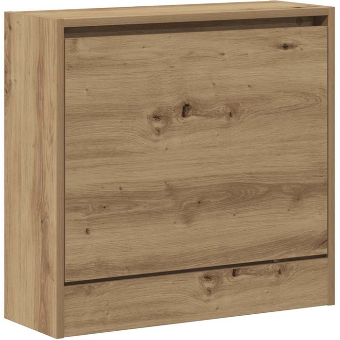 Armario para zapatos con puerta roble artisan 60 x 21 x 57 cm - comfortxl
