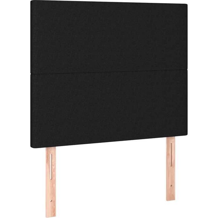 Cabecero de cama - mueble cabecero negro 100x5x118/128 cm tela