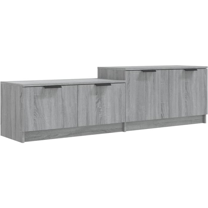 Mueble tv sonoma gris 158,5x36x45 cm madera contrachapada