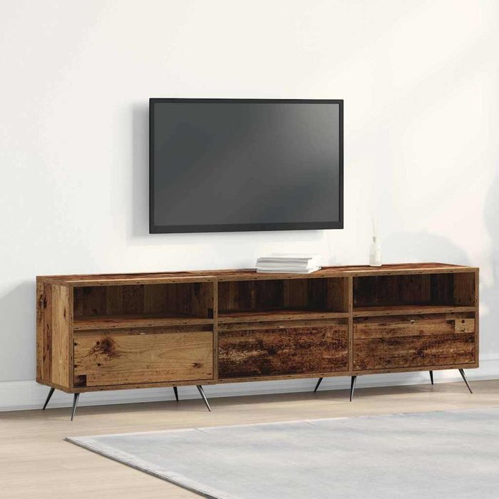 Gabinete de tv madera vieja 150 x 30 x 44.5 cm