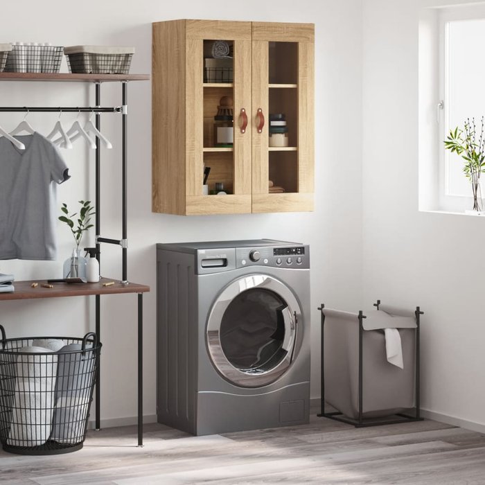 Vidaxl armario de pared roble sonoma 69,5x34x90 cm