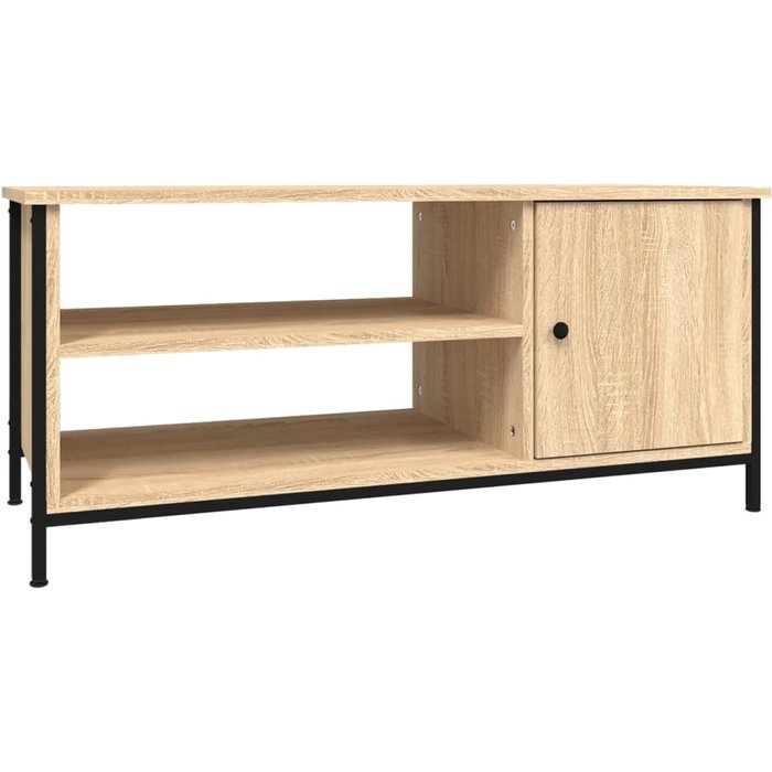Mueble para tv madera contrachapada roble sonoma 100x40x45 cm - comfortxl