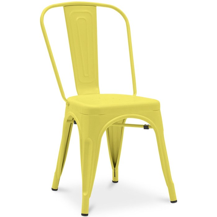 Silla industrial kalax de acero mate reforzado - gama alta-color amarillo