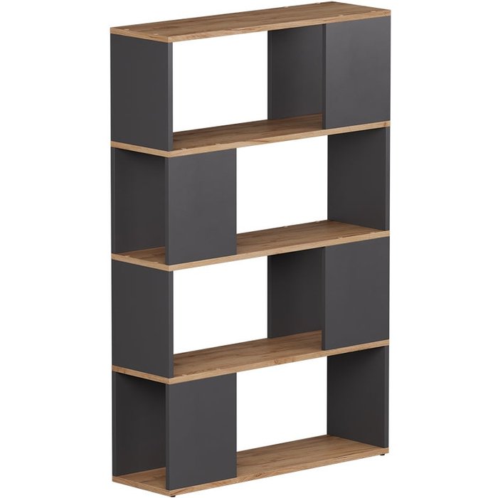 Vicco separador de ambientes eneos, antracita/roble dorado, 80 x 124.5 cm