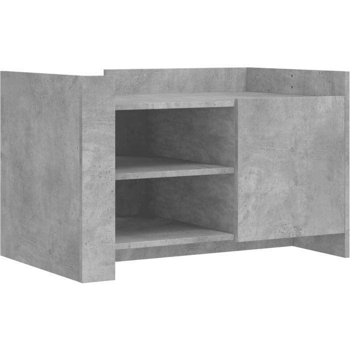 Mesa de centro madera de ingeniería gris hormigón 80x50x50 cm - comfortxl