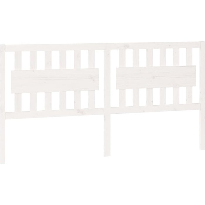 Cabecero de cama madera maciza de pino blanco 185,5x4x100 cm - comfortxl