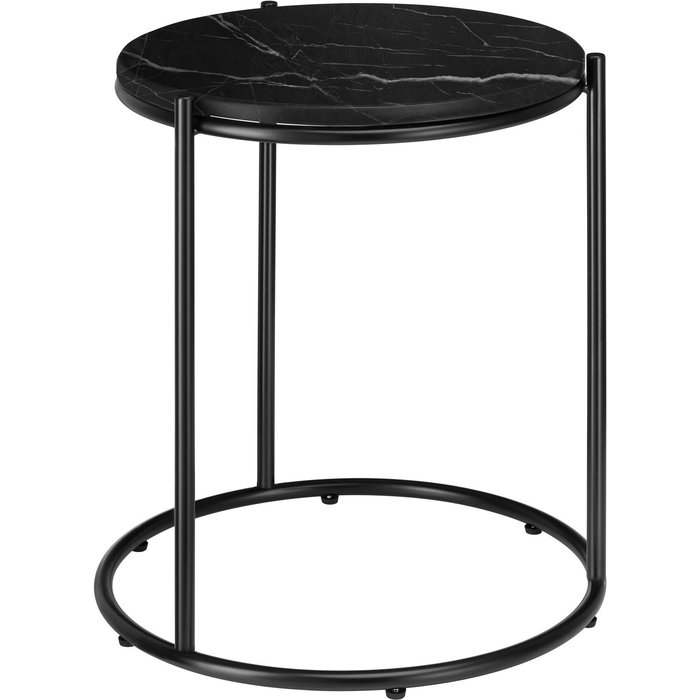 Tectake mesa auxiliar tablero de alta calidad con acabado de mármol