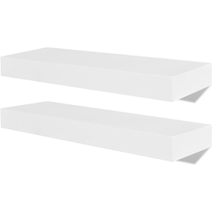 Estantes de pared 4 unidades blanco 40 cm- comfortxl