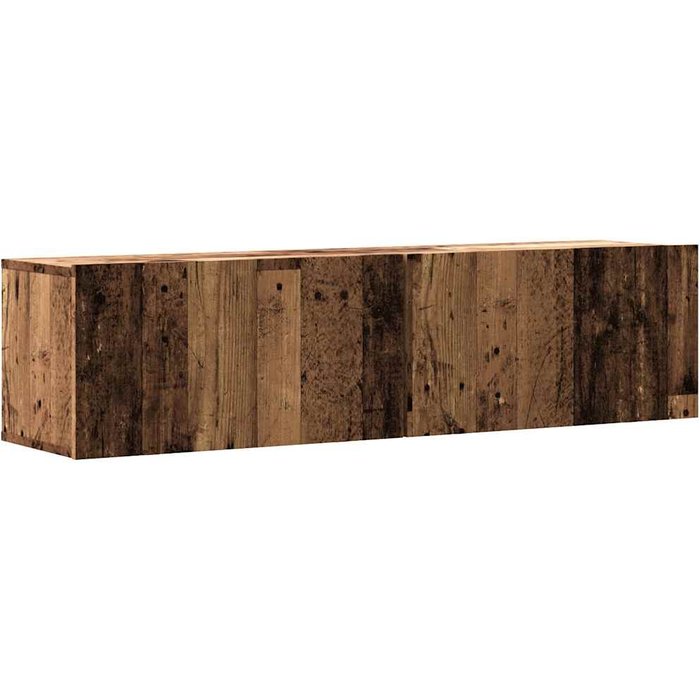 Mueble de tv de pared madera ingeniería envejecida 120x30x30 cm - comfortxl