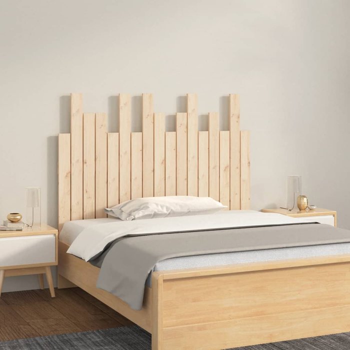 Cabecero de pared 108x3x80 cm madera maciza de pino