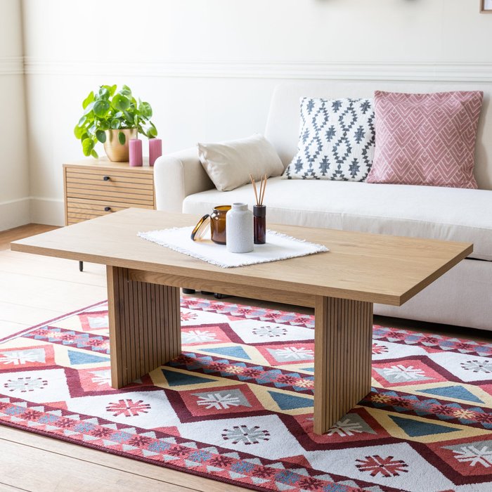 Mesa de centro de madera estilo escandinavo 120cm alma