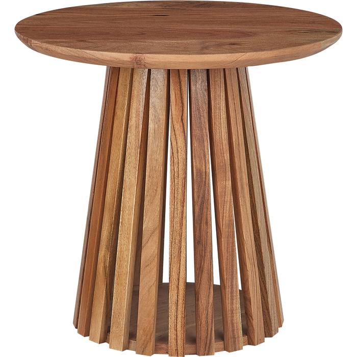 Beliani mesa de centro mesilla madera de acacia marrón