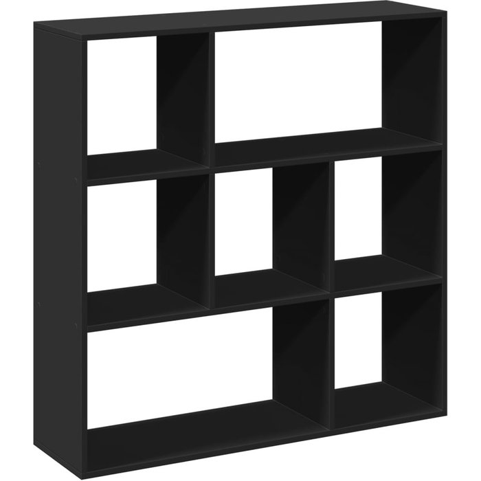 Librería divisora madera de ingeniería negra 102x29x103,5 cm – comfortxl
