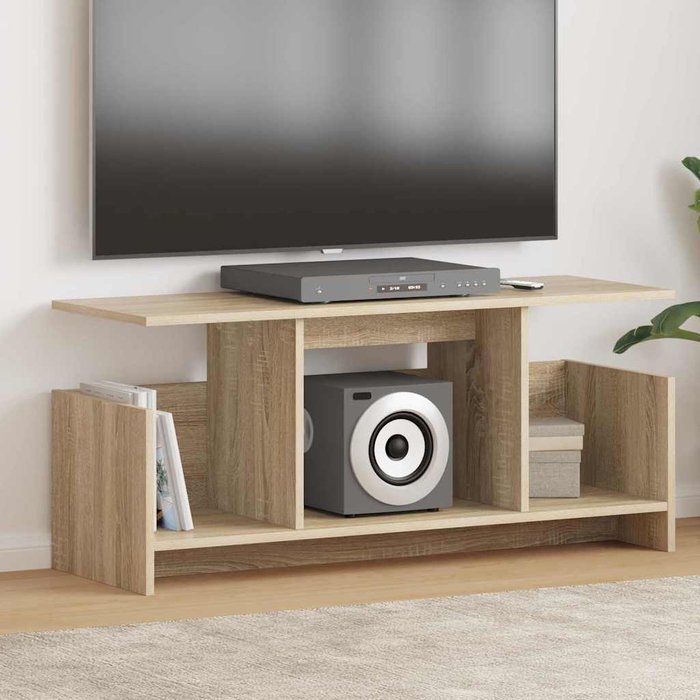 Mueble de tv de roble sonoma 102 x 35 x 45 cm madera de ingeniería