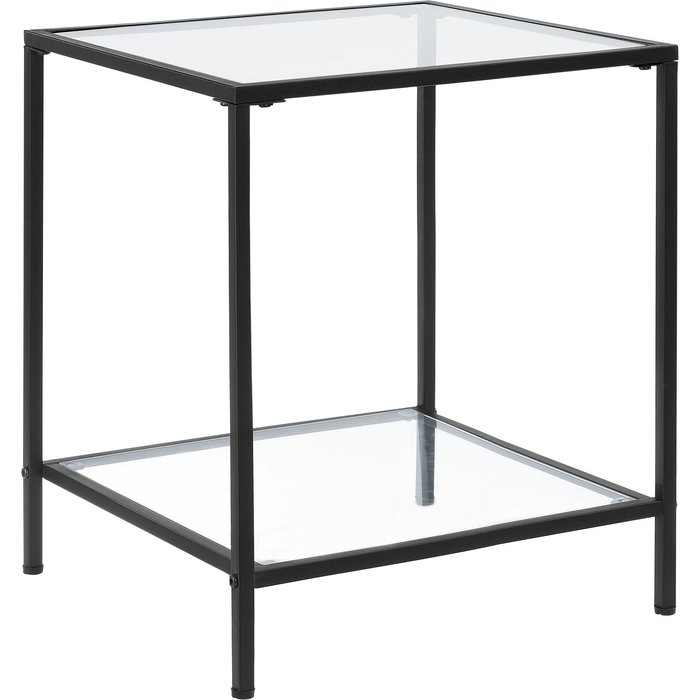 Mesa auxiliar 55 x 45 x 45 cm negro transparente 03_0008627