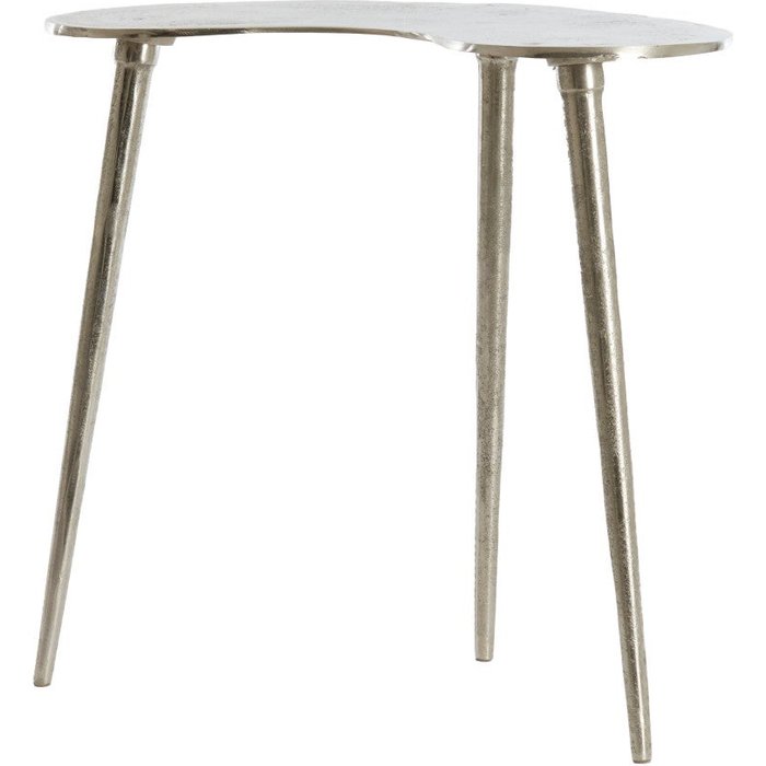 Mesa auxiliar light & living linos de metal crema – 67x49x41 cm