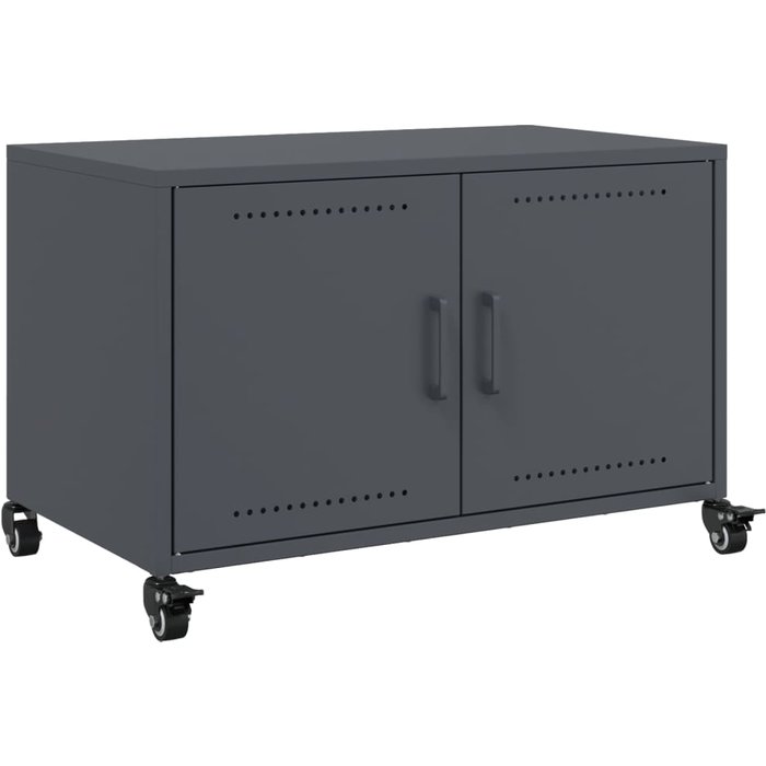 Mueble para tv acero laminado en frío antracita 68x39x43,5 cm - comfortxl