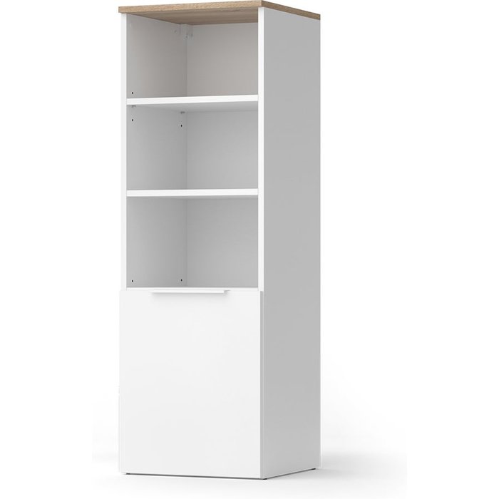 Vicco armario universal wido, blanco/sonoma, 40.2 x 120 cm con una puerta