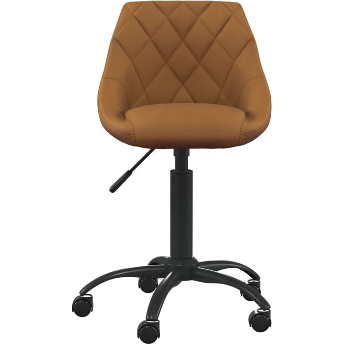Silla de oficina | silla gaming de terciopelo marrón cfw10562