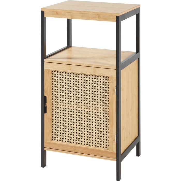 Mueble de baño de 80 x 40 x 35 cm mdf bambú ratán beige 03_0008886