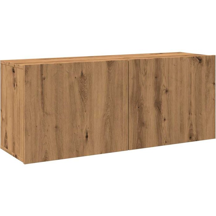 Mueble para tv de pared roble artisian 100x30x41 cm - comfortxl