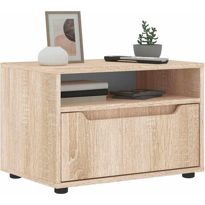 Mueble de tv visnes roble sonoma 60x40x38 cm madera ingeniería