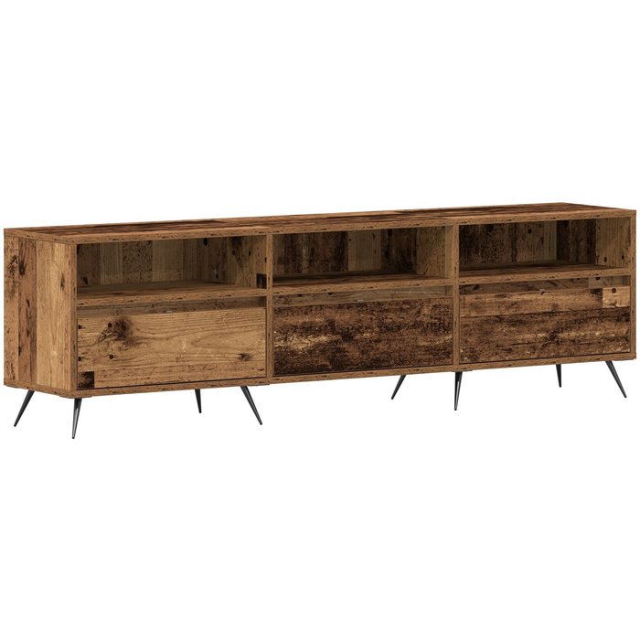 Vidaxl cabinet de tv madera vieja 150x30x44,5 cm madera ingenierizada