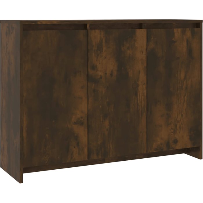 Aparador de madera de ingeniería roble ahumado 102x33x75 cm - comfortxl
