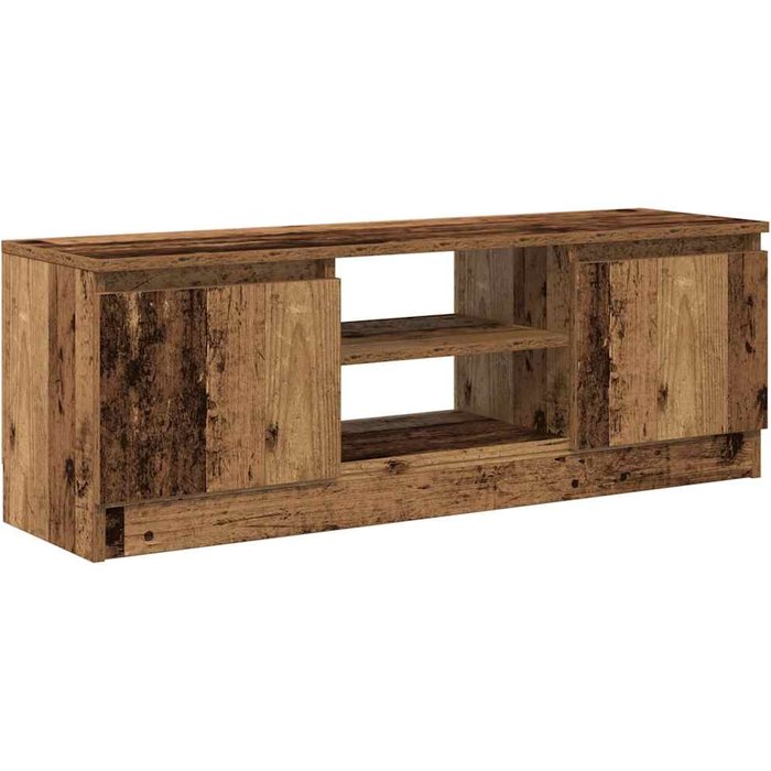 Mueble para tv madera ingeniería madera envejecida 102x30x36 cm - comfortxl