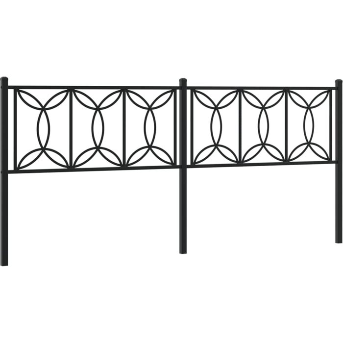 Cabecero,cabecero de cama,panel de cabecera de metal negro 193 cm cfw86070