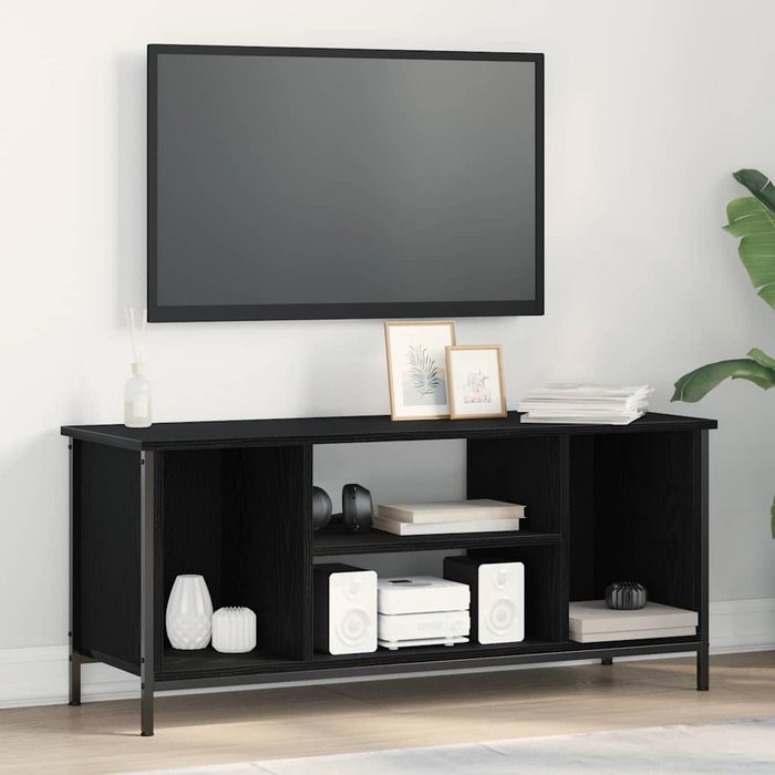 Maison exclusive - gabinete de tv roble negro 102 x 35 x 45 cm