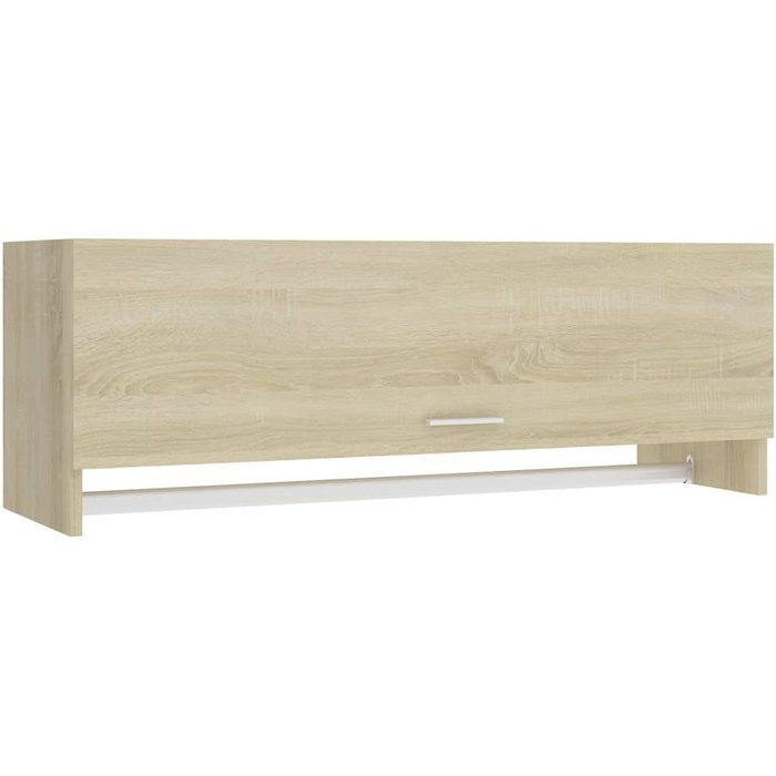 Armario de madera contrachapada roble sonoma 100x32,5x35 cm - comfortxl