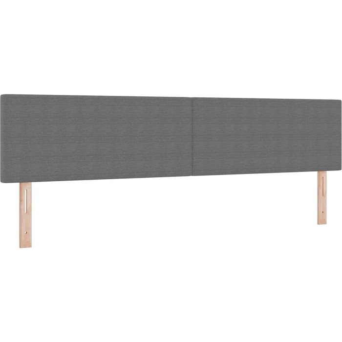 Cabecero cama - mueble cabecero gris claro 200 cm tela de pana