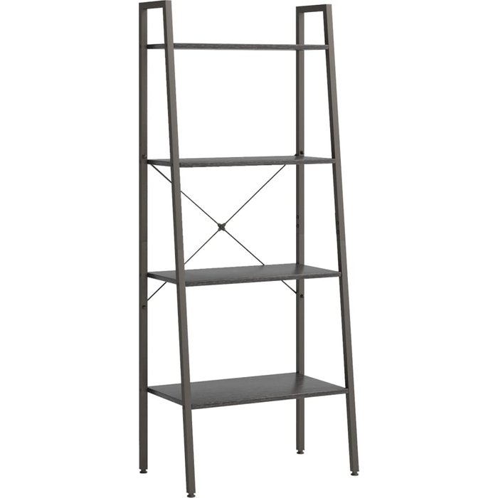 Estantería de pie 4 baldas negro 56x35x140 cm – comfortxl