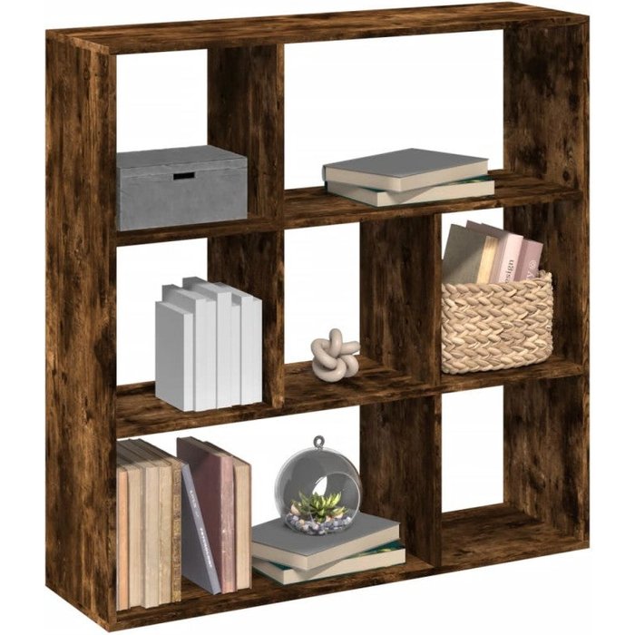 Librería divisora madera roble ahumado 102x29x103,5 cm vidaxl