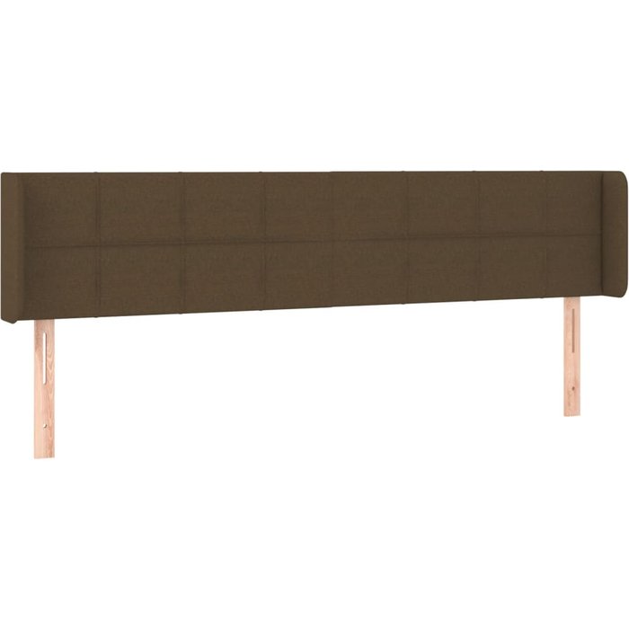 Cabecero cama - mueble cabecero de tela gris oscuro 163x16x78/88 cm