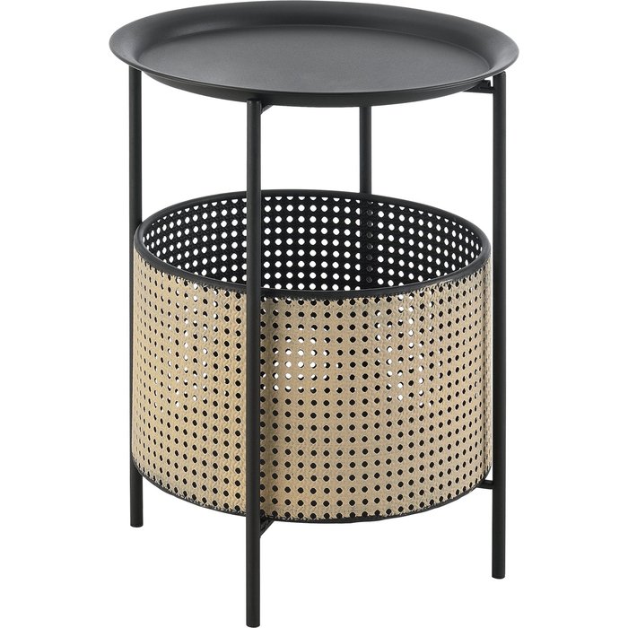 Mesa de centro con tapa extraíble 40 x 35 cm arena negra 03_0008523