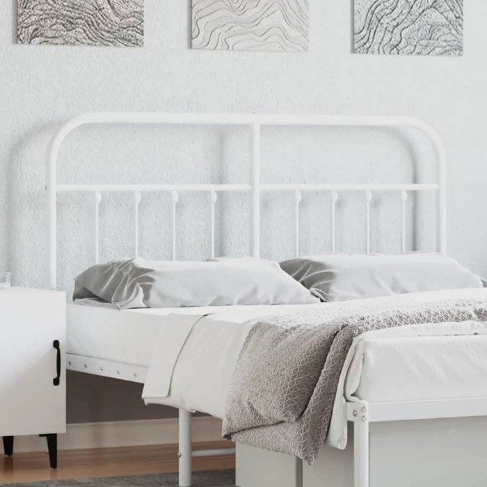 Cabecero,cabecero de cama,panel de cabecera de metal blanco 140 cm cfw50057