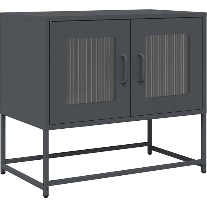 Mueble para tv acero laminado en frío antracita 68x39x60,5 cm - comfortxl