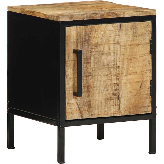 Maison exclusive - armario de noche marrón y negro 30 x 30 x 40 cm