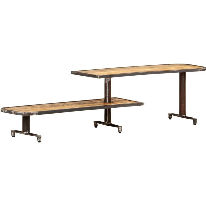 Mueble tv 160x30x40 cm madera maciza de mango