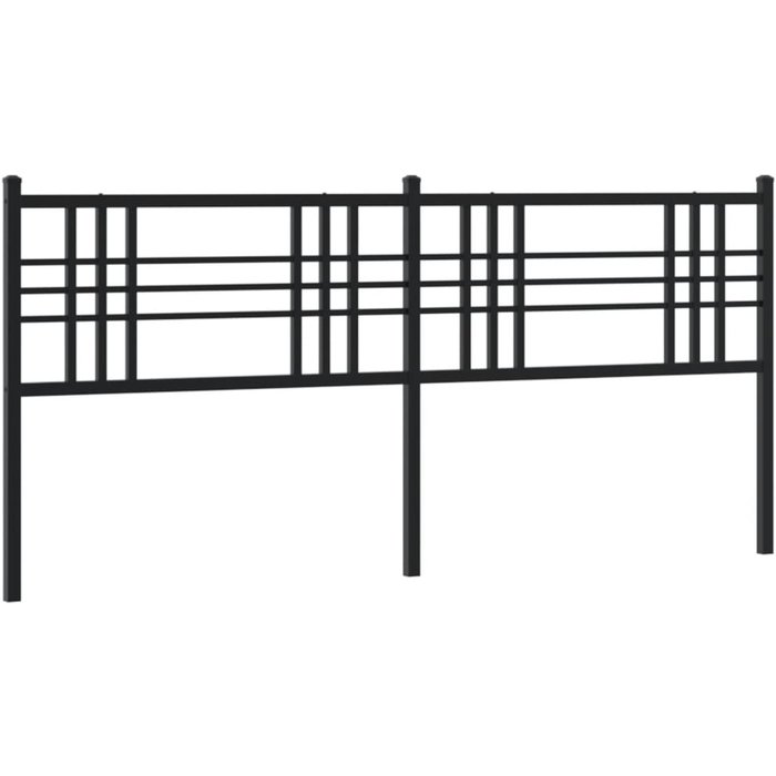 Cabecero,panel de cabecera,decoración de pared de metal negro 193 cm cfw47137