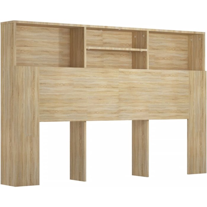 Cabecero cama mueble cabecero - color roble sonoma 160x19x103,5 cm