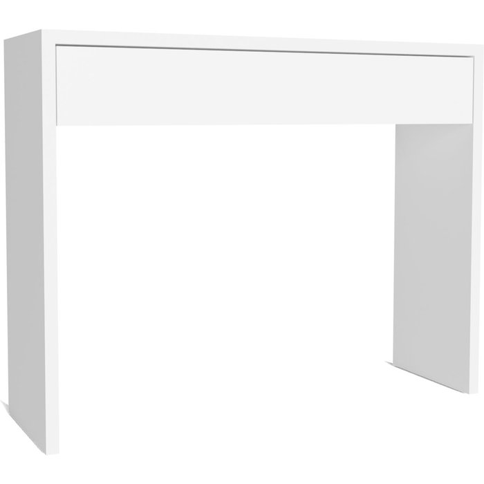 Buyqualia recibidor entrada con consola de un cajón (blanco)