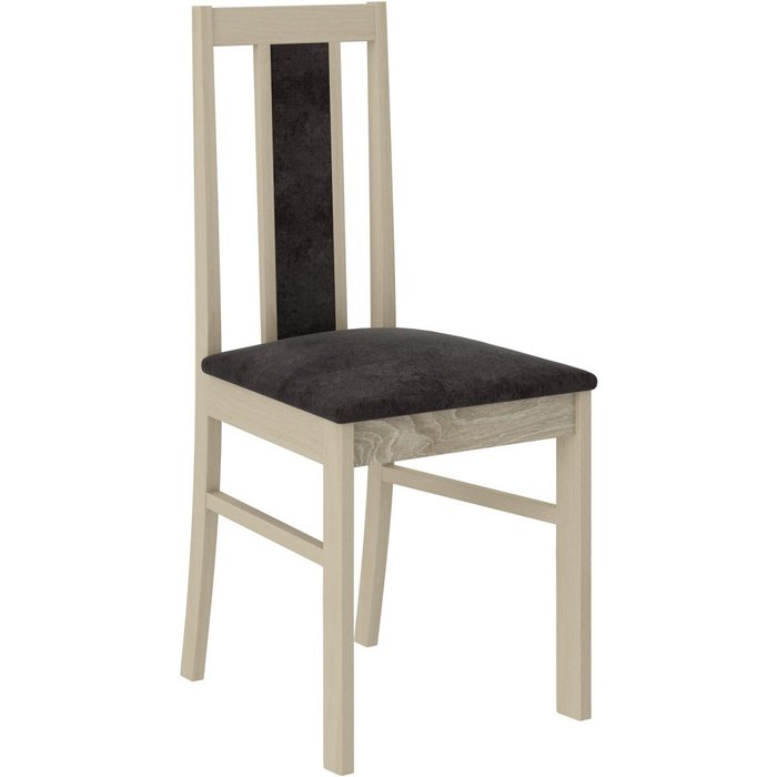 Silla de madera clara de sonoma y tela louiza-tejido 27133