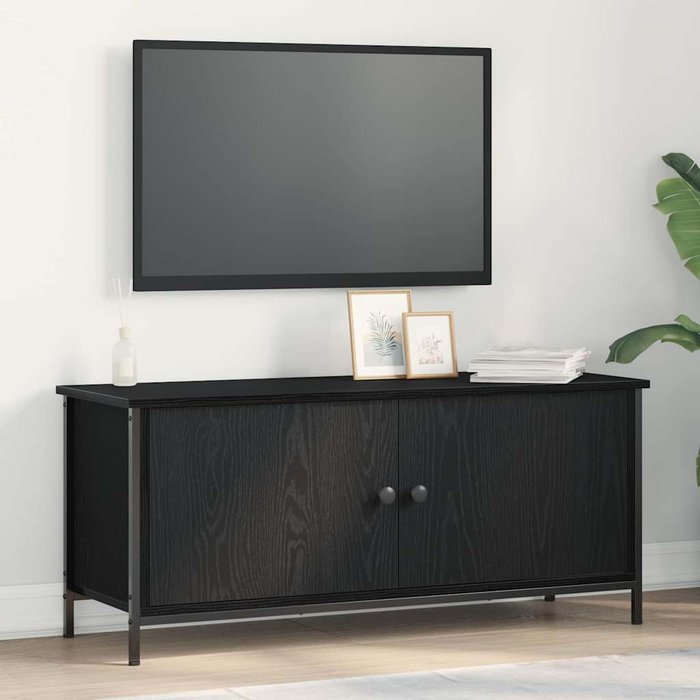 Maison exclusive - gabinete de tv roble negro 100 x 35 x 45 cm