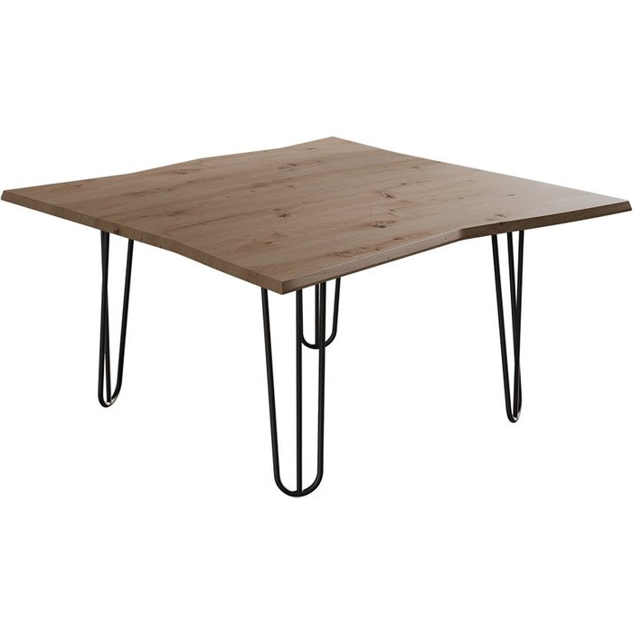 Vicco mesa de centro yan, artesano, 80 x 80 cm