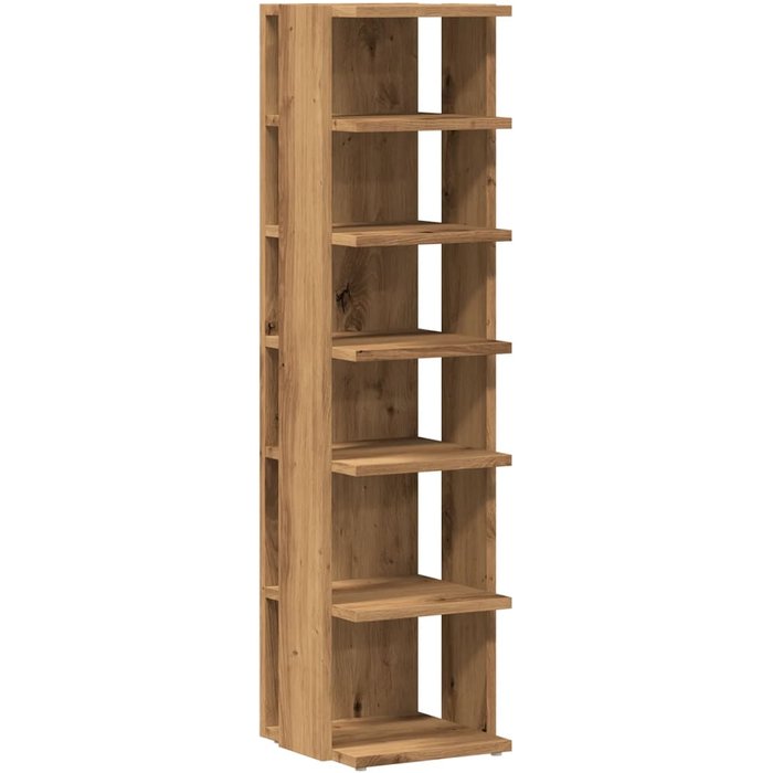 Zapatero en madera de roble laminada artesanal 28x27x102 cm - comfortxl